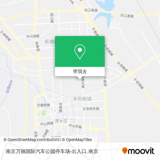 南京万驰国际汽车公园停车场-出入口地图