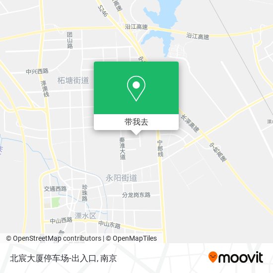 北宸大厦停车场-出入口地图