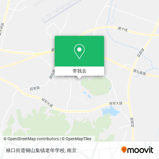 禄口街道铜山集镇老年学校地图