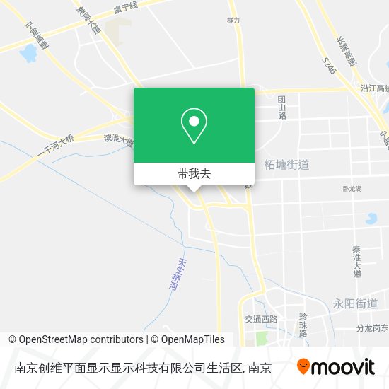 南京创维平面显示显示科技有限公司生活区地图
