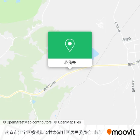 南京市江宁区横溪街道甘泉湖社区居民委员会地图
