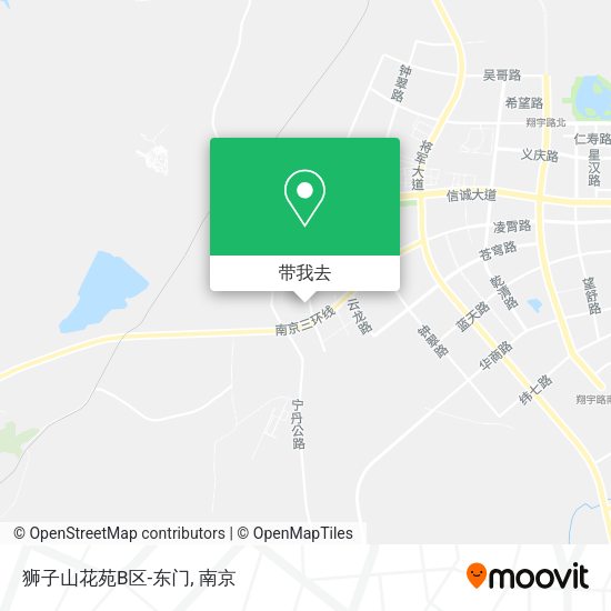 狮子山花苑B区-东门地图