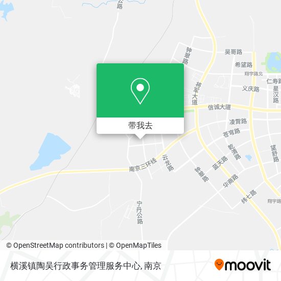横溪镇陶吴行政事务管理服务中心地图