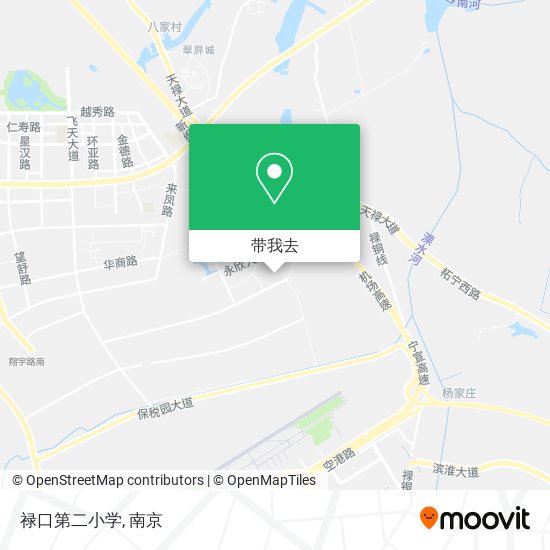 禄口第二小学地图