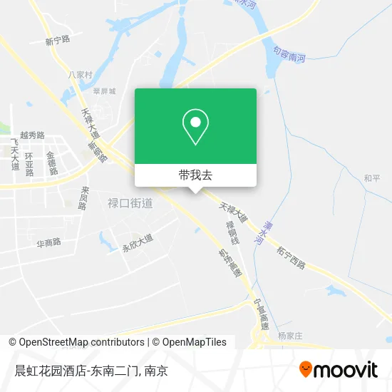 晨虹花园酒店-东南二门地图