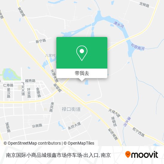 南京国际小商品城领鑫市场停车场-出入口地图