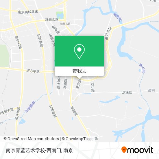 南京青蓝艺术学校-西南门地图