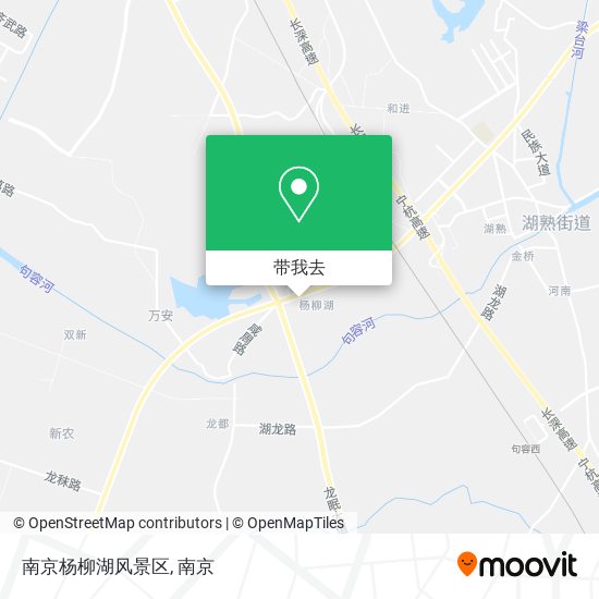 南京杨柳湖风景区地图
