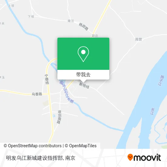 明发乌江新城建设指挥部地图