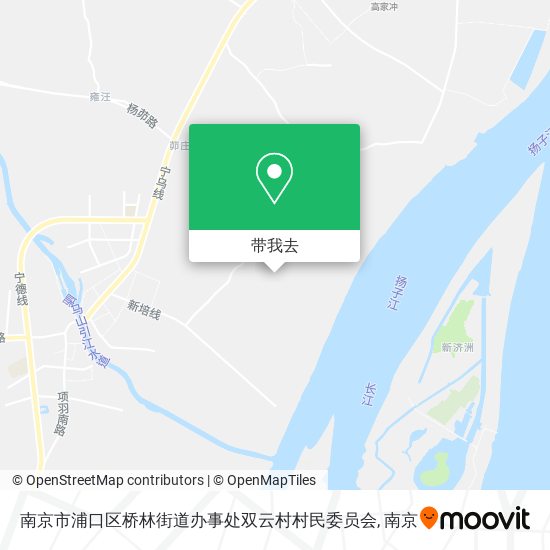 南京市浦口区桥林街道办事处双云村村民委员会地图