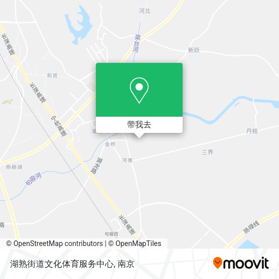 湖熟街道文化体育服务中心地图