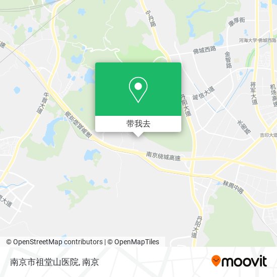 南京市祖堂山医院地图