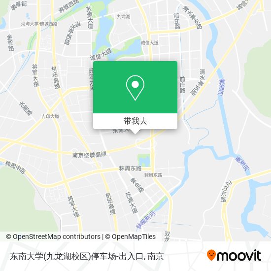 东南大学(九龙湖校区)停车场-出入口地图