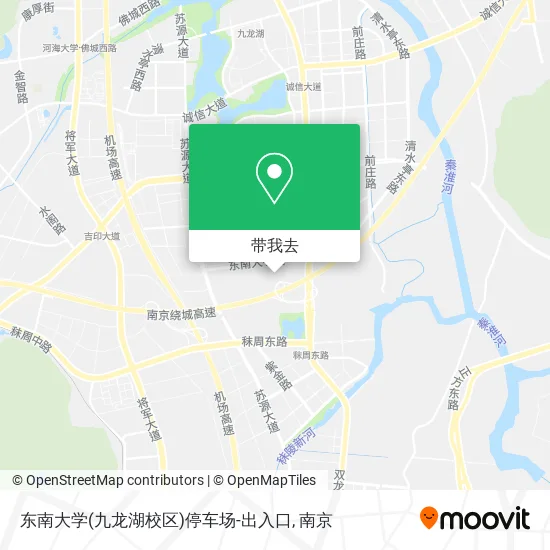 东南大学(九龙湖校区)停车场-出入口地图