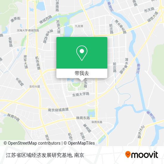 江苏省区域经济发展研究基地地图