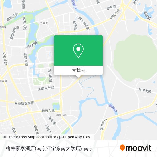 格林豪泰酒店(南京江宁东南大学店)地图