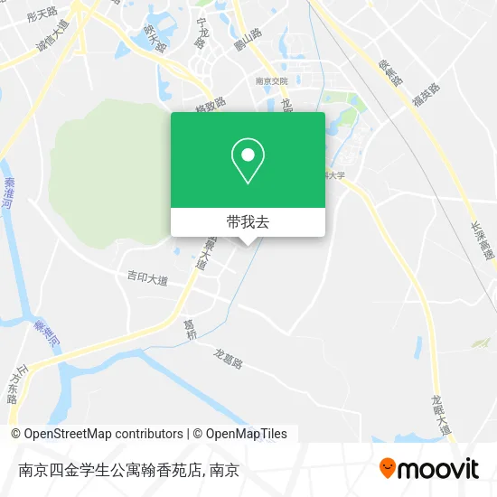 南京四金学生公寓翰香苑店地图