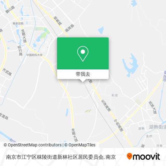 南京市江宁区秣陵街道新林社区居民委员会地图