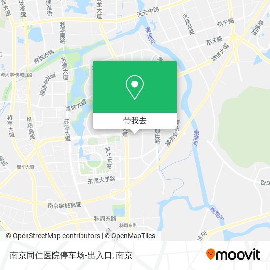 南京同仁医院停车场-出入口地图