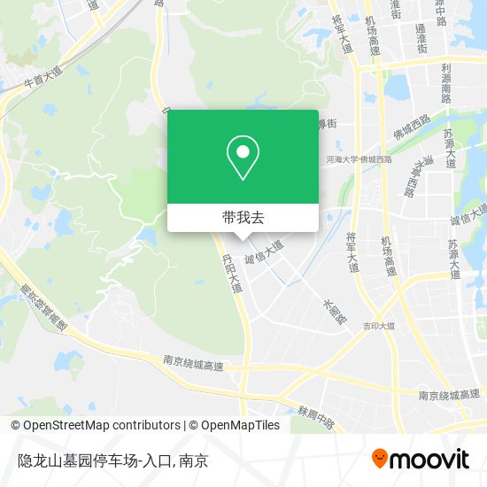 隐龙山墓园停车场-入口地图