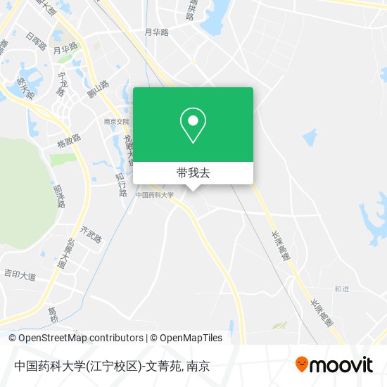 中国药科大学(江宁校区)-文菁苑地图