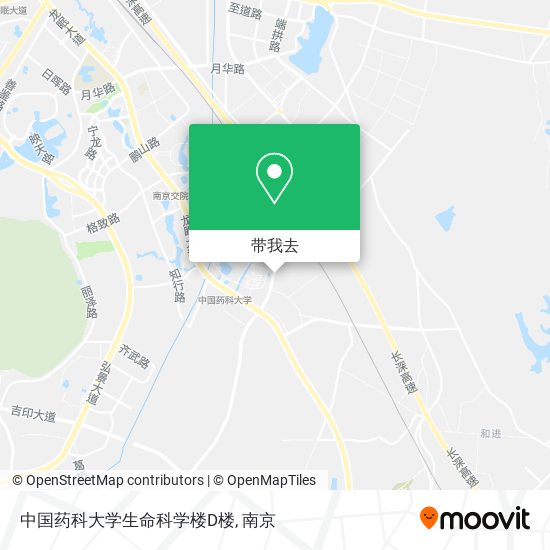 中国药科大学生命科学楼D楼地图