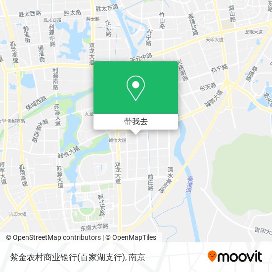 紫金农村商业银行(百家湖支行)地图