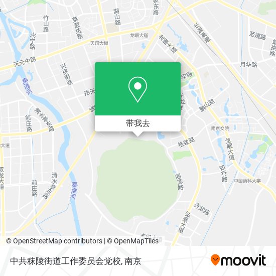 中共秣陵街道工作委员会党校地图