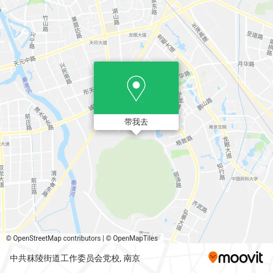 中共秣陵街道工作委员会党校地图