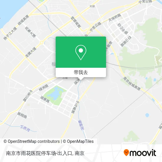 南京市雨花医院停车场-出入口地图