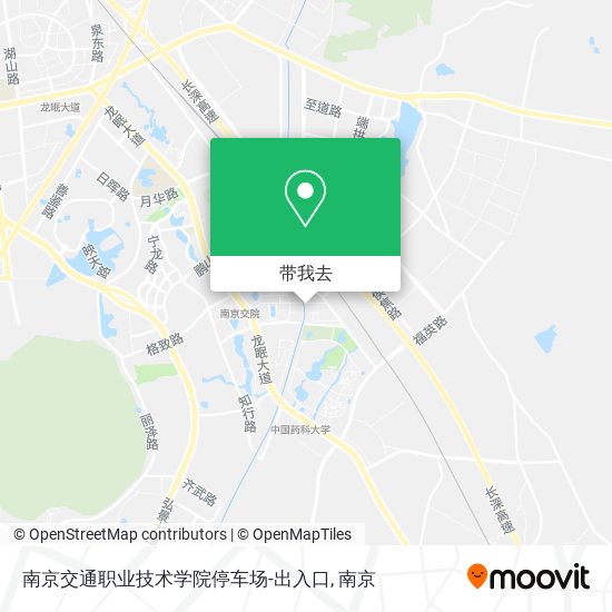 南京交通职业技术学院停车场-出入口地图