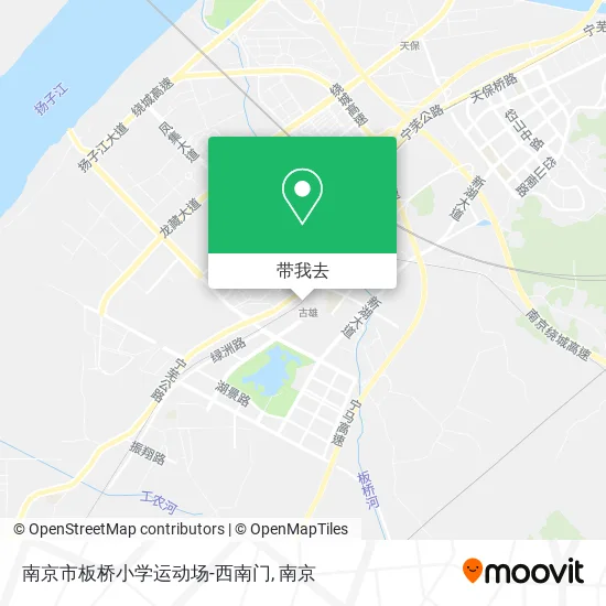 南京市板桥小学运动场-西南门地图
