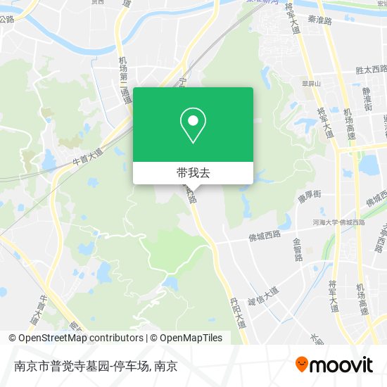 南京市普觉寺墓园-停车场地图