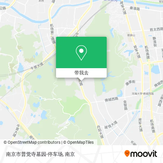 南京市普觉寺墓园-停车场地图