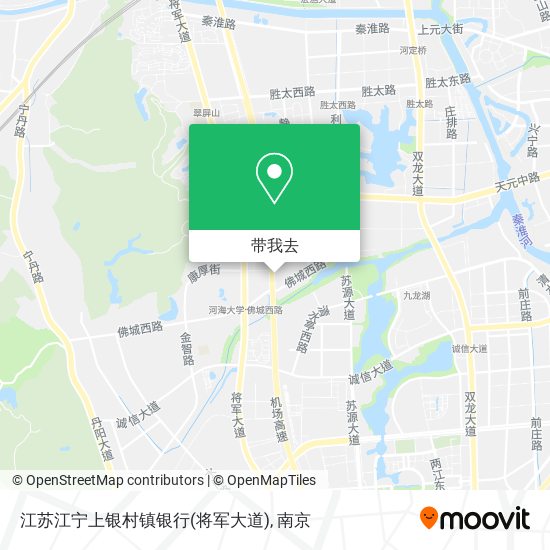 江苏江宁上银村镇银行(将军大道)地图