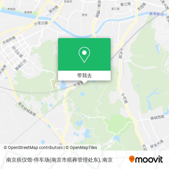 南京殡仪馆-停车场(南京市殡葬管理处东)地图