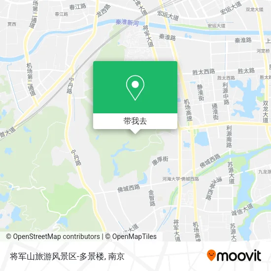 将军山旅游风景区-多景楼地图