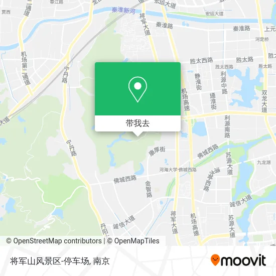 将军山风景区-停车场地图