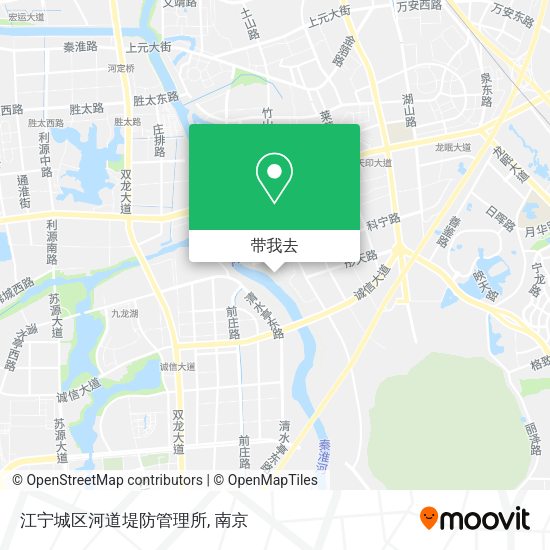江宁城区河道堤防管理所地图