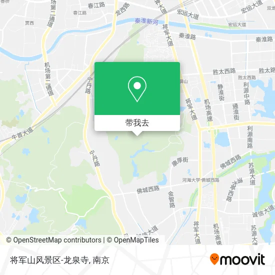 将军山风景区-龙泉寺地图