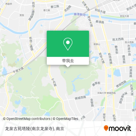 龙泉古苑塔陵(南京龙泉寺)地图