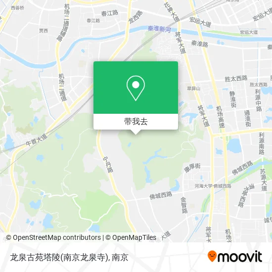 龙泉古苑塔陵(南京龙泉寺)地图