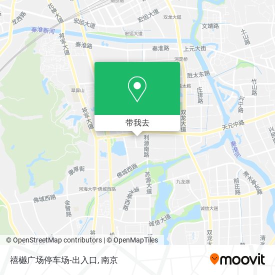 禧樾广场停车场-出入口地图