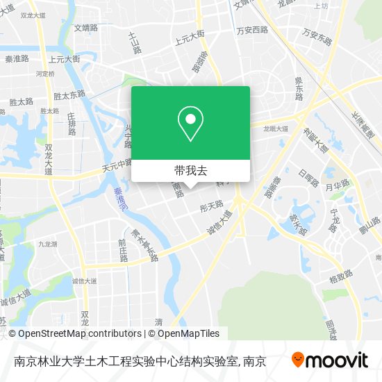 南京林业大学土木工程实验中心结构实验室地图