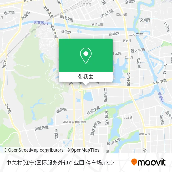 中关村(江宁)国际服务外包产业园-停车场地图