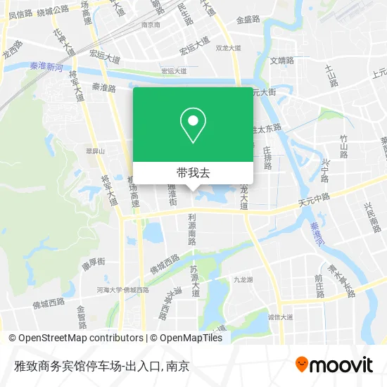 雅致商务宾馆停车场-出入口地图