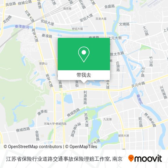 江苏省保险行业道路交通事故保险理赔工作室地图