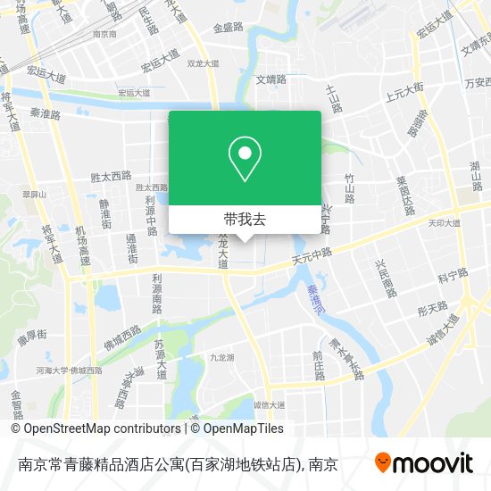 南京常青藤精品酒店公寓(百家湖地铁站店)地图