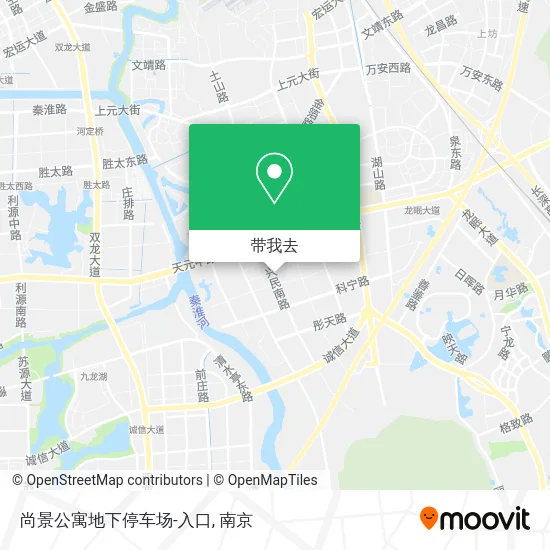 尚景公寓地下停车场-入口地图