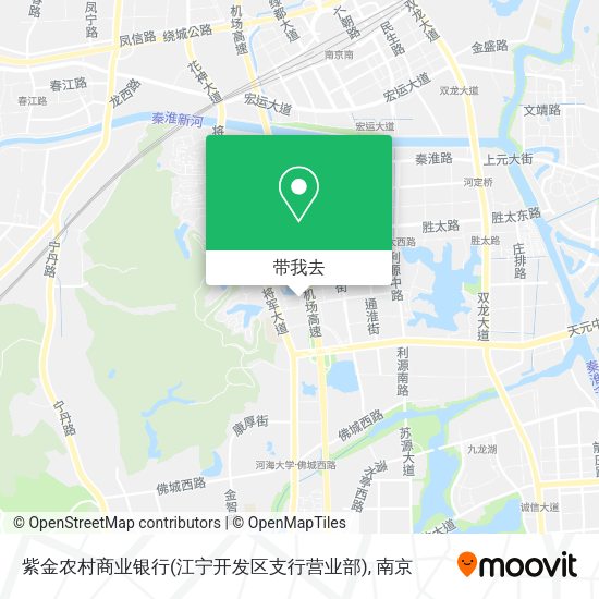 紫金农村商业银行(江宁开发区支行营业部)地图